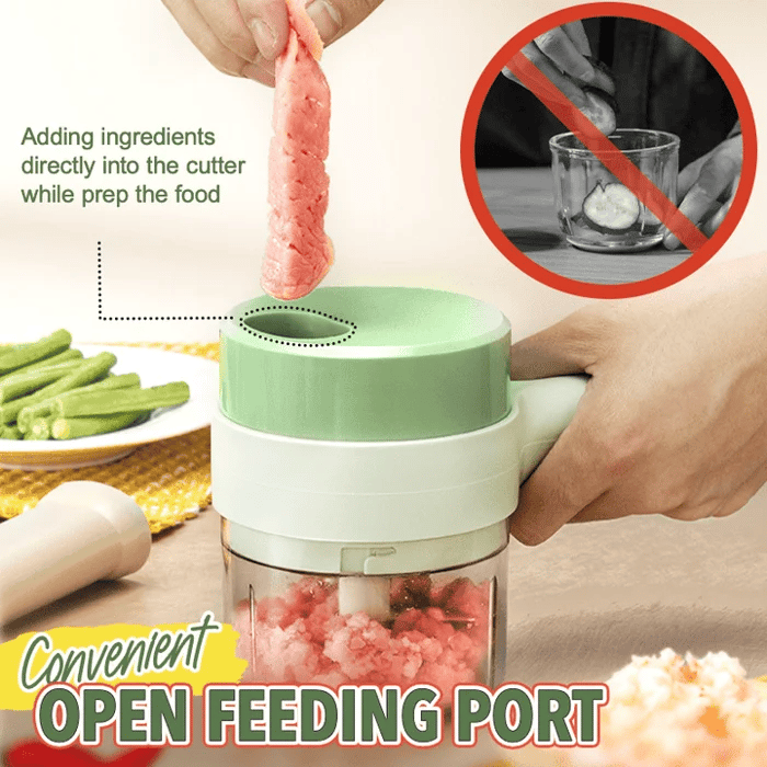 4 in 1 Handheld Electric Vegetable Cutter