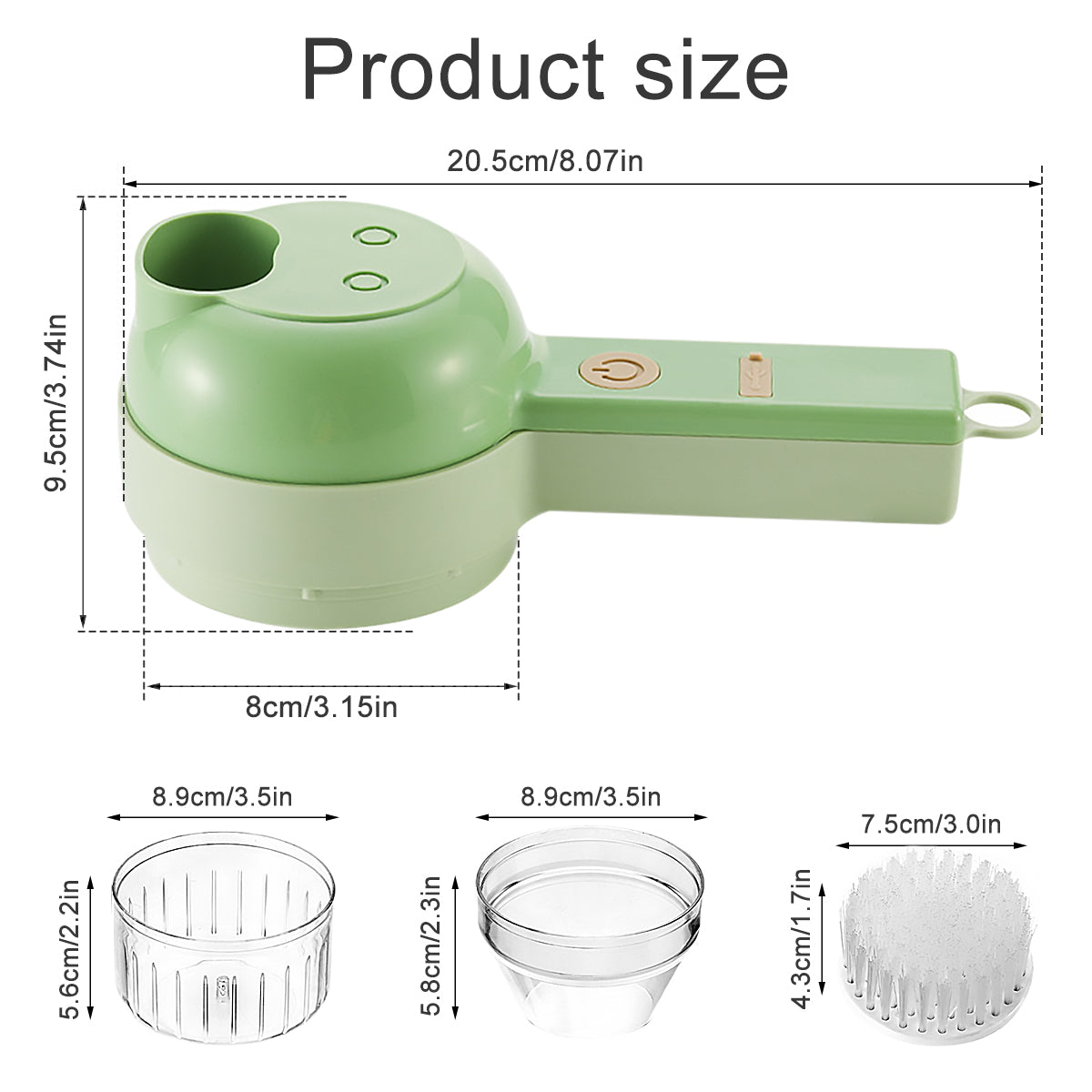 4 in 1 Handheld Electric Vegetable Cutter