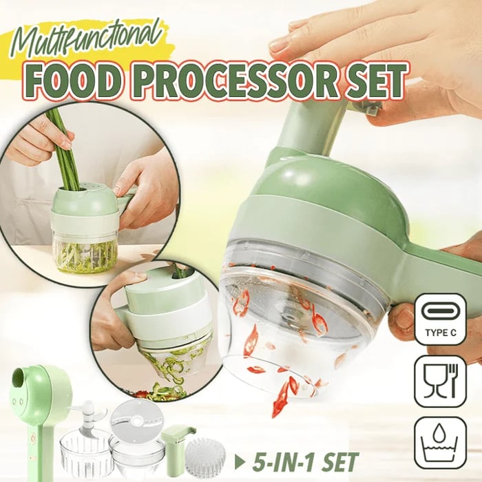 4 in 1 Handheld Electric Vegetable Cutter